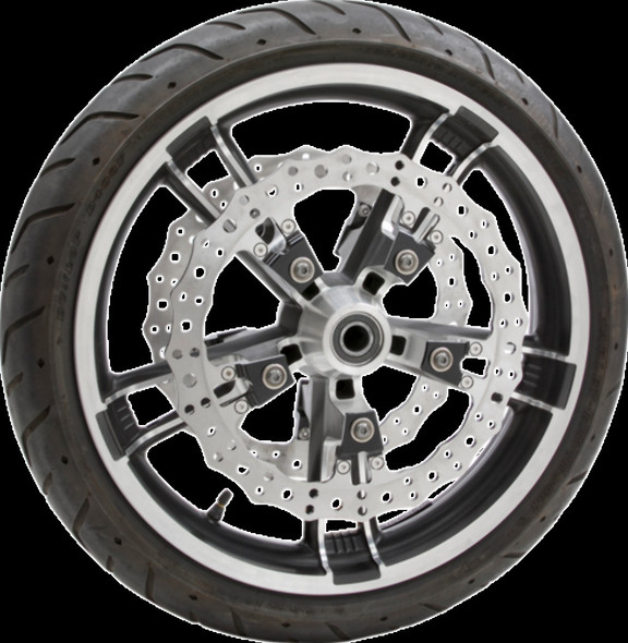 Arlen Ness 02-950 14" Jagged Rotor Oversize Kit (Left) 14-20 FLT FLH