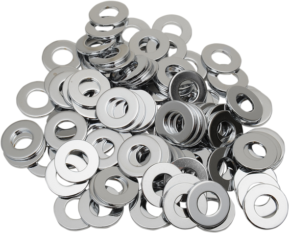 DRAG SPECIALTIES DS-190656 3/8" CHROME FLATWASHER