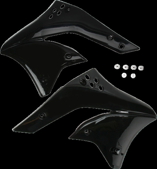 Acerbis Black Radiator Shrouds 06-08 FOR KAWASAKI KX 250 F