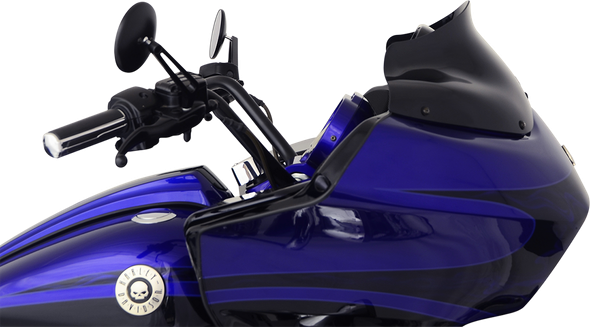 Klock Werks 8" Black Flare Windshield for 1998-2013 Harley Road Glide FLTR
