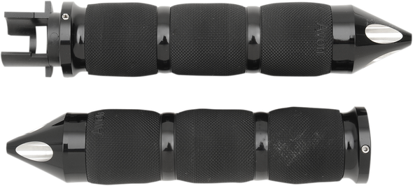 Avon Grips Black Anodized Air Cushion Spike Grips MT-IN-AIR-90A-S