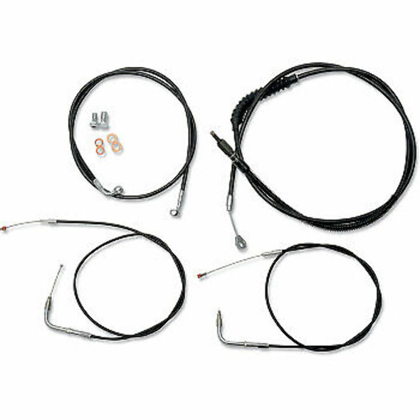 LA Choppers LA-8230KT-16B Handlebar Cable Kit - 15" - 17" Ape Hanger Handlebars