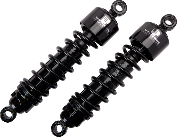 Progressive 412 Series 12.5" Black Shocks For 06-19 Harley Touring FLTR FLHX