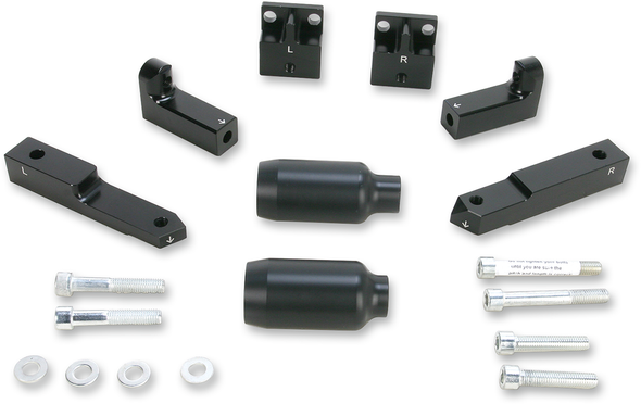 POWERSTANDS RACING 04-00920-02 FRAME SLIDERS KAW BK