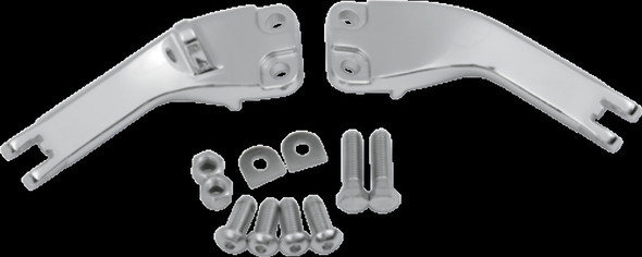 Drag Specialties Chrome Rear Passenger Footpeg Mount Kit Brackets Pair 1620-0759