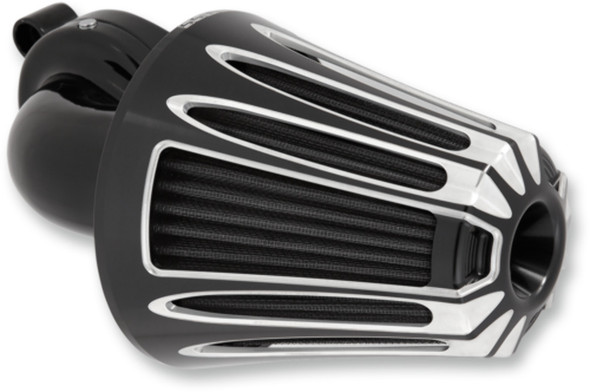 Arlen Ness Black Deep Cut Monster Sucker Air Filer Kit for 88-19 Harley XL XLH