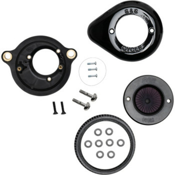 S&S Cycle 170-0718 Air Stinger Air Cleaner - Gloss Black