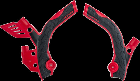 Acerbis X-Grip Frame Guards Red/Black - Fits: Beta 430 RR 2015-2017