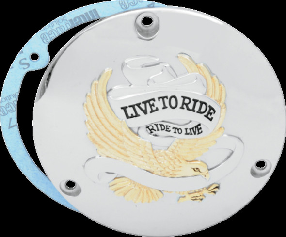 DRAG SPECIALTIES 1107-0156 DERBY COVER LTR 3-H GOLD