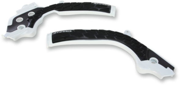 Acerbis X-Grip Frame Guards White/Black - Fits: For Husqvarna FC 450 2016-2018