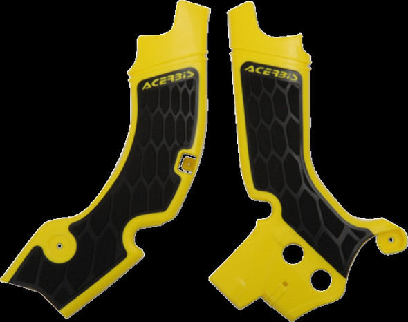 Acerbis Yellow/Black X-Grip Frame Guards 08-17 FOR SUZUKI RM-Z 450