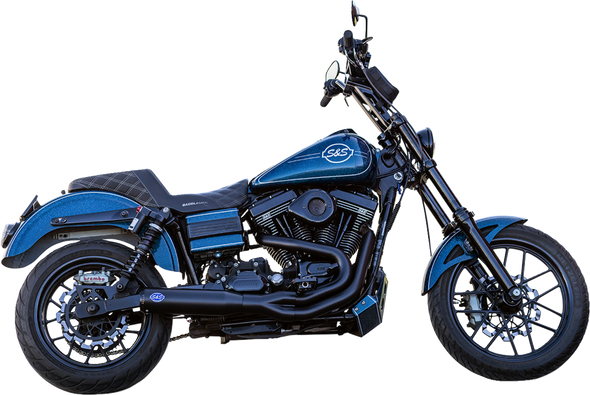 S&S Cycle 550-1098 2-into-1 Qualifier Exhaust System - Guardian Black