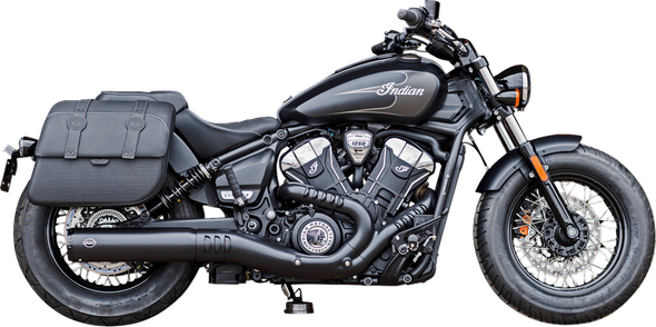 S&S Cycle 550-1121 Grand National Slip-On Mufflers - Black - 50-State