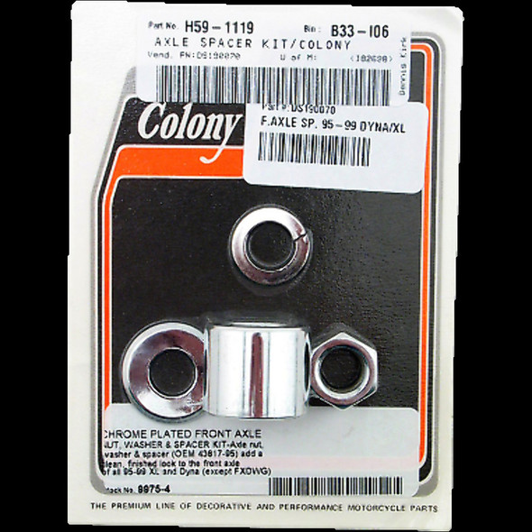 COLONY 9975-4 F.AXLE SP. 95-99 DYNA/XL