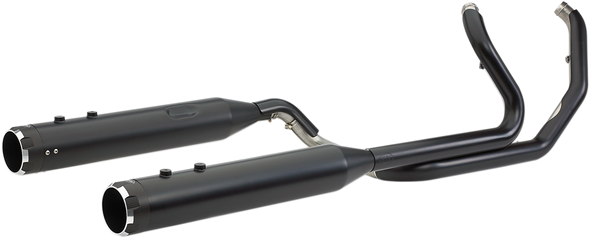S&S Cycle 550-0700C El Dorado Dual Exhaust System - Black - Black Thruster