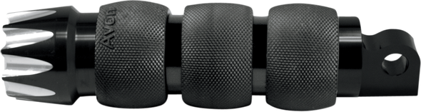 Avon Grips Black Anodized Air Cushion Excalibur Folding Footpegs FP-AIR-90-AN-EX