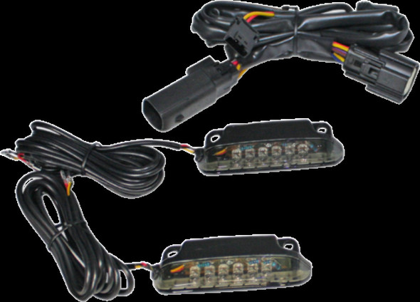 Custom Dynamics Saddlebag Rail LED Light Bar w/ Smoke Lens for Harley 10-13 CVO