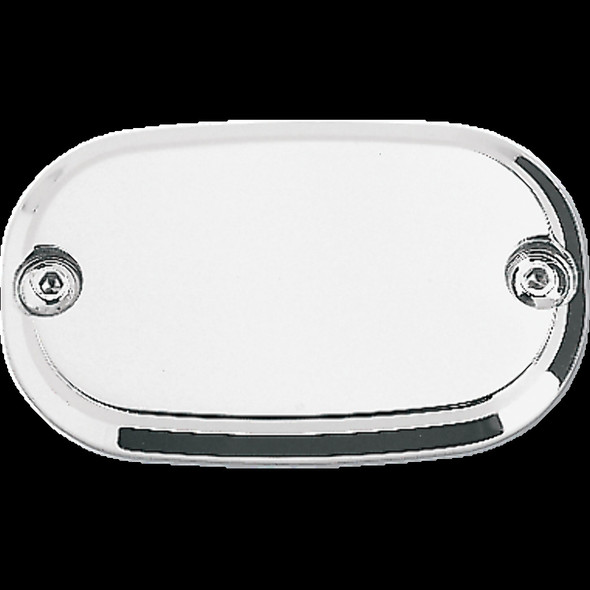 Joker Machine 08-01S Rear Master Cylinder Cover Smooth Chrome for Harley 99-17
