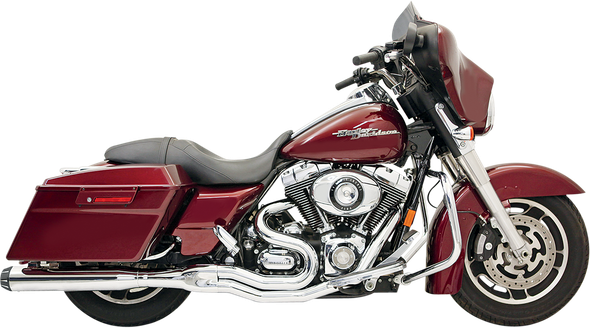 Bassani 2-into-1 Chrome Road Rage II B1 Power Exhaust for 1995-2016 Harley Touring