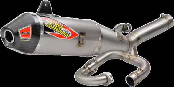 Pro Circuit 19 FOR YAMAHA YZ250F Ti-6 Complete Exhaust (Titanium with Carbon