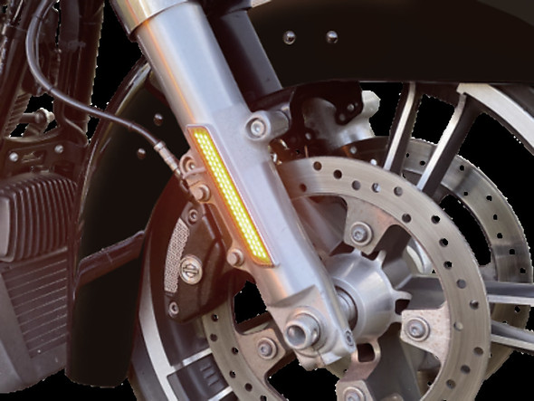 CUSTOM DYNAMICS CD-FORK-UNV-SC LIGHT LED FORK SMK CHR