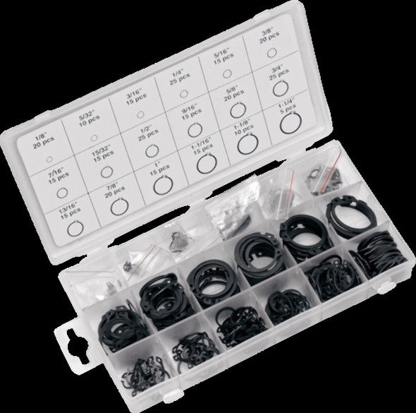 PERFORMANCE TOOL W5212 SNAP RING ASSRTMNT 300 PC
