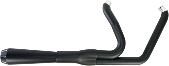 Bassani 1S32RB Black Road Rage 2-into-1 Short Exhaust for Harley Breakout