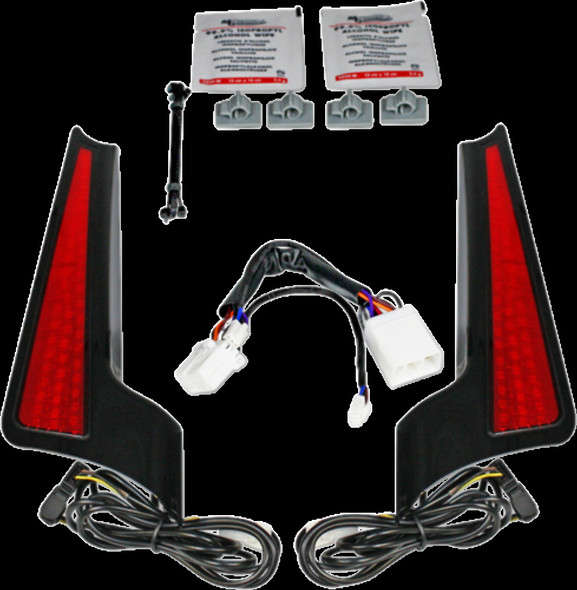 CUSTOM DYNAMICS CD-FASCIA-HD-BR LIGHT FASCIA 06-09BLK/RED