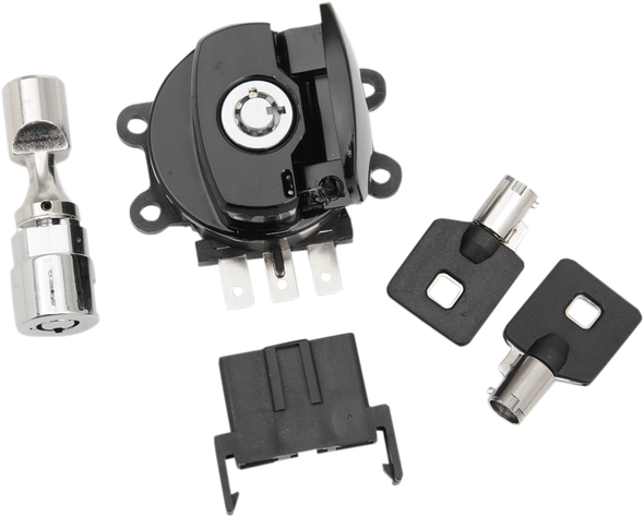 DRAG SPECIALTIES 2106-0253 SWITCH BLK W/FRK LK 96-10