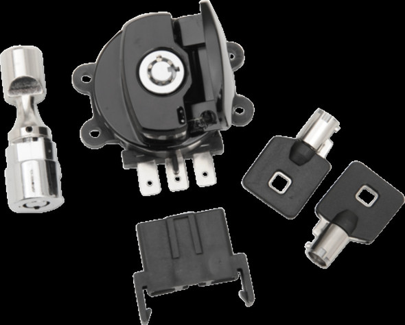 DRAG SPECIALTIES 2106-0253 SWITCH BLK W/FRK LK 96-10