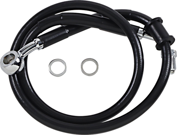 Drag Specialties Brake Line - +2" - Black - '18-'20 Softail #1741-5795