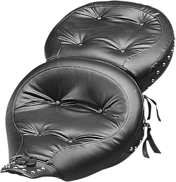 Mustang 75555 Wide Studded Touring Seat - FLT 91-96