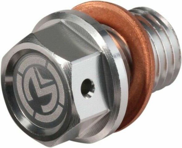 MOOSE RACING HARD-PARTS 0920-0198 DRAIN PLUG MAGNETIC SLVR