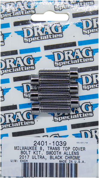 DRAG SPECIALTIES 2401-1039 BOLT KIT M8 TRAN TOP B/C