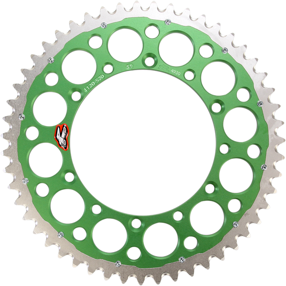 RENTHAL 112052051GPGN SPROCKET TWINRING 51T GRN