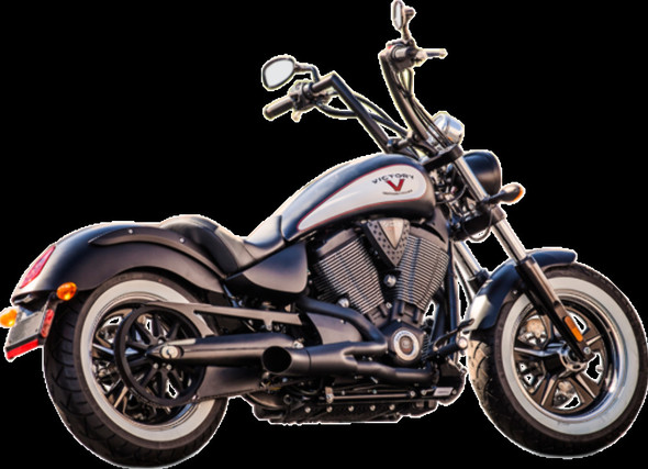 TRASK TM-3034BK HOT ROD 2:1 EXHAUST SYSTEM - BLACK - VICTORY VEGAS / KINGPIN