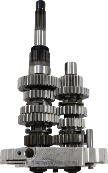 Baker Drivetrain OD6-404P2-02 Gear Set - Polished - 02-06 Touring