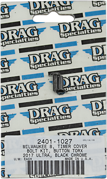 DRAG SPECIALTIES 2401-1027 BOLT KIT M8 TIMING B/C K