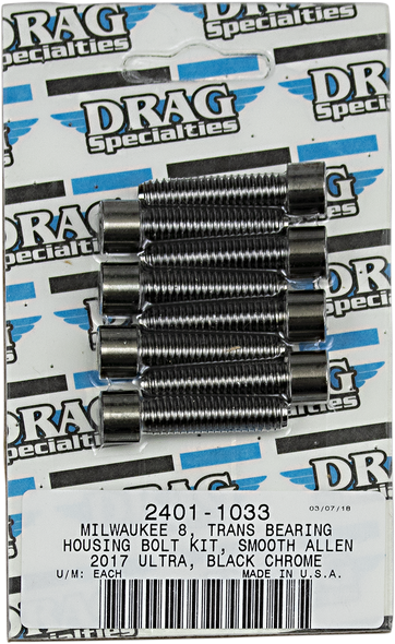 DRAG SPECIALTIES 2401-1033 BOLT KIT M8 TRAN BR SPT