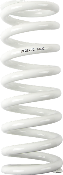 Moose Racing 1312-1019 Shock Spring - 59 mm - 72 n/mm - White