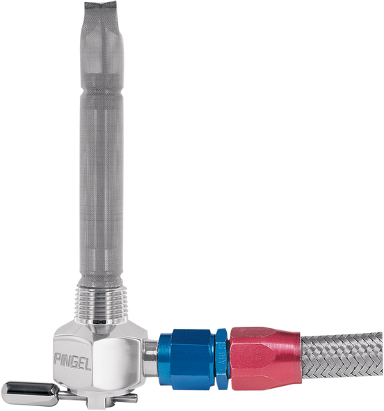 Pingel 6231-CH Power-Flo -6AN Fuel Valve - Chrome-Plated - 3/8" Npt