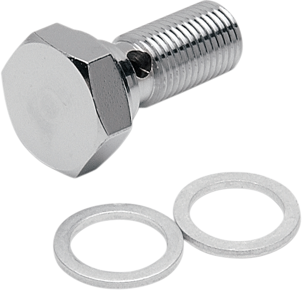DRAG SPECIALTIES 1742-0050 BANJO BOLT 7/16"-24TO3/8"