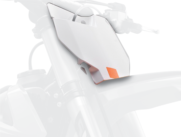 Polisport 8666400008 Number Plate - White - for KTM Sx/Sxf