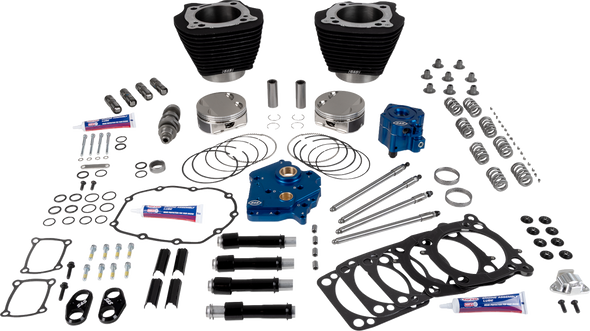 S&S Cycle 310-1394 129" Power Package - Black w/o Highlights - 107" M8