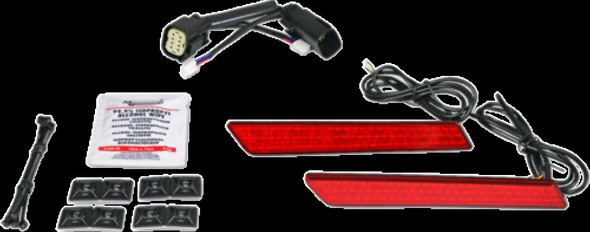 Custom Dynamics Saddlebag Latch Lights w/ Red Lens for 2010-2013 Harley CVO