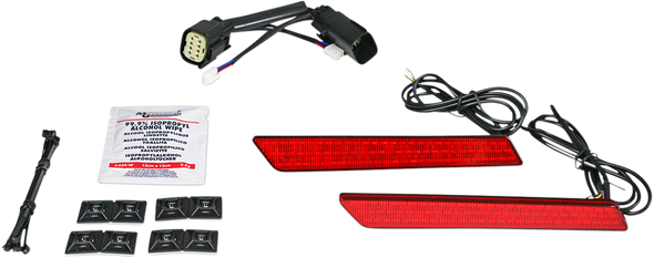 Custom Dynamics Saddlebag Latch Lights w/ Red Lens for 2010-2013 Harley CVO