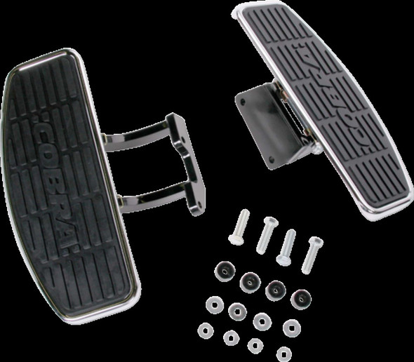 Cobra 95-99 FOR HONDA VT1100 Front Floorboards Kit (Standard) (Chrome) 06-1630
