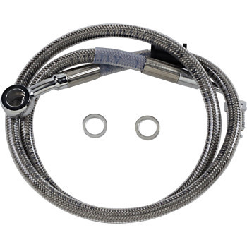 Drag Specialties 1741-5790 Brake Line - +4" - Stainless Steel - '18-'20 Softail