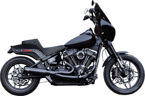 S&S Cycle 550-1106 2-into-1 Qualifier Exhaust System - Guardian Black
