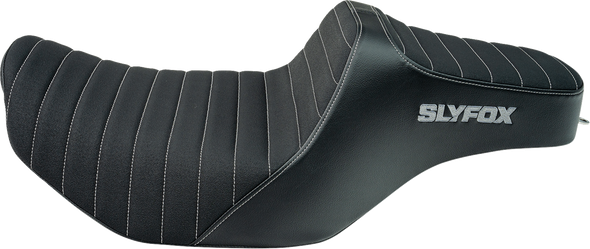 Slyfox 4704B-SlyFox High Noon Seat - Classic Stitch - Gray Logo - FLH/FLT 23-24